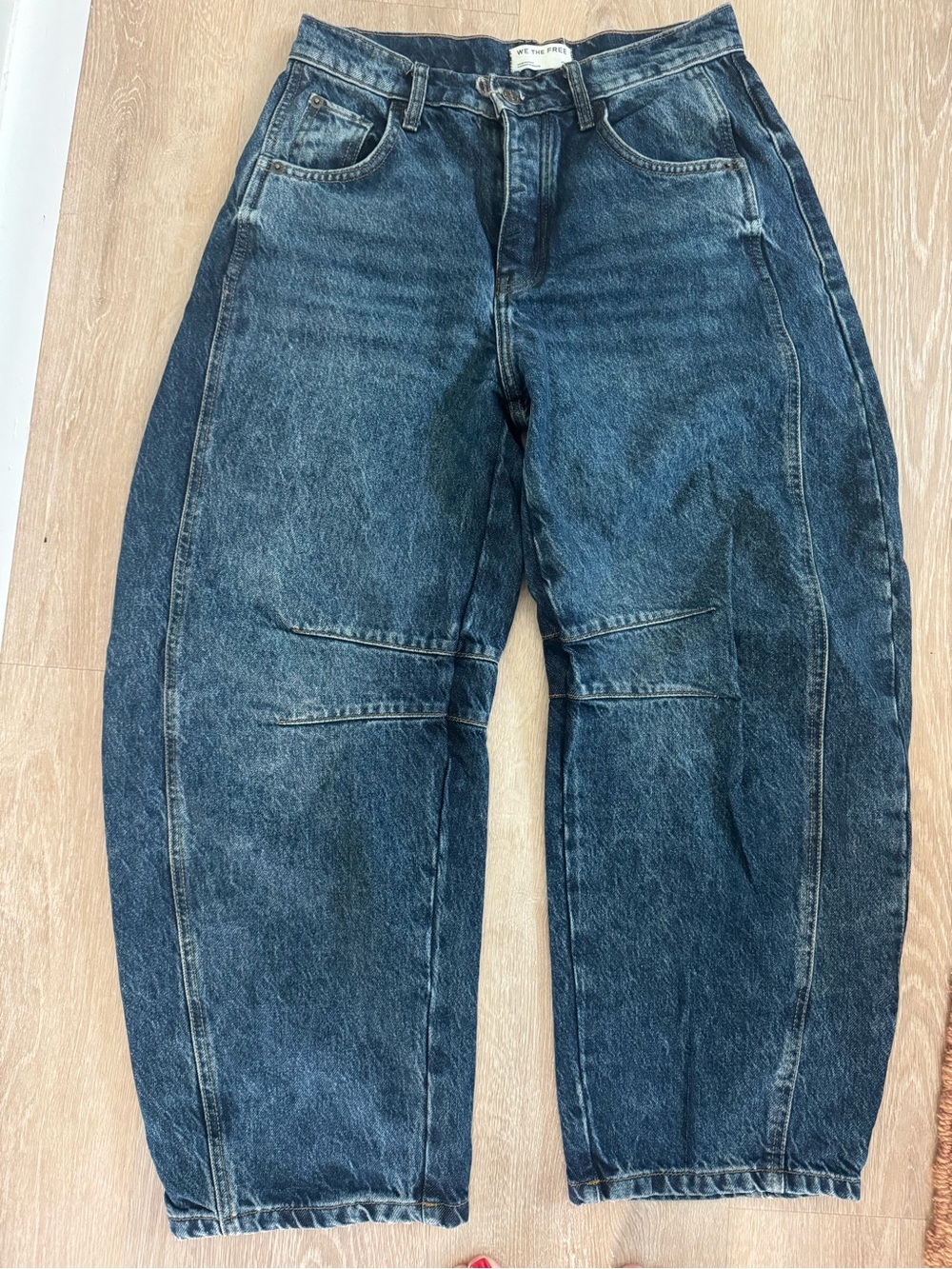 Free people barrel jeans size 24